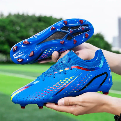 Nouveaux hommes chaussures de Football ultralégères TF/FG bottes de Football professionnelles unisexe antidérapant de haute qualité en gros livraison directe formation