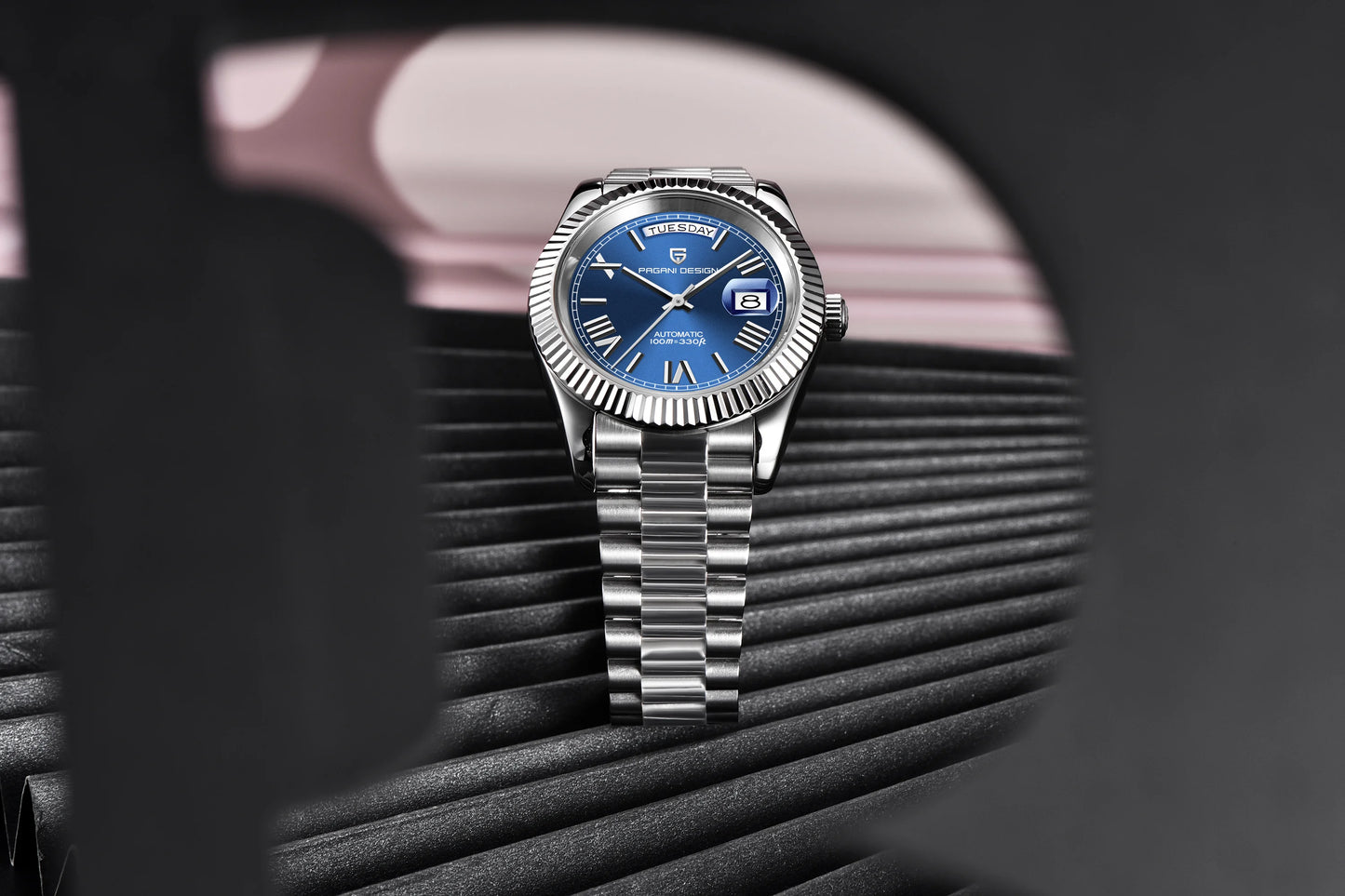 PAGANI DESIGN 2024 New DD40 NH36A Men's Watches Luxury Automatic Mechanical Watch For Men AR Sapphire Glass Date Wristwatch Men