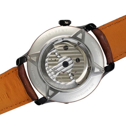 Shanghai Watch Central Flywheel Men's Watches 42.5mm Automatic Watches Fashion 316L Stainless Steel Mechanical Wristwatch 877