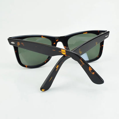 SUN glasses classics Glass lens Acetate sun glasses men Y-2140 Double rivet Design Goggles Elegant Female Square UV sunglass