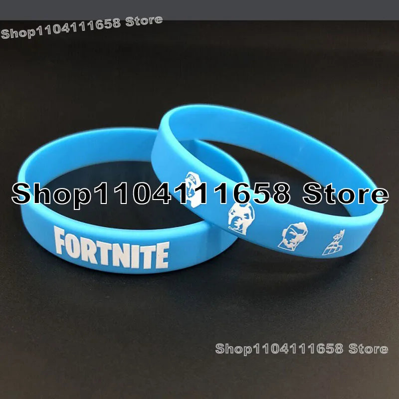 Luminous Silicone Bracelet Fortnite Theme Party Decoration Birthday Bracelet Rubber Trend Toys for Adults Teen Birthday Toy Gift
