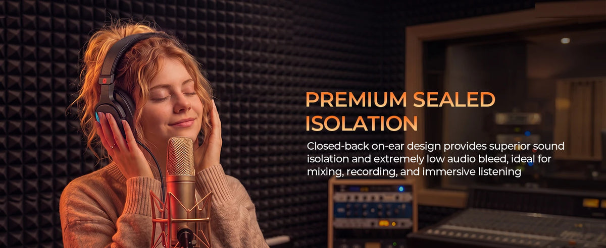 Casque studio NUBWO HD01 filaire haute résolution, circum-auriculaire, avec adaptateur 1/4 pouce vers 3,5 mm, léger, fermé, pour DJ.