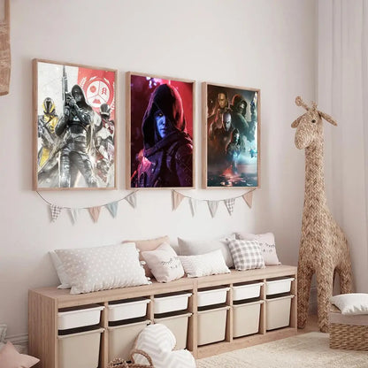 Movie Destiny 2 Painting Calligraphy Canvas Poster: Crease Free Waterproof Durable All Space Wall Decor