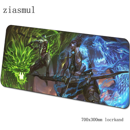 Overwatch pelės kilimėlis, animacinio stiliaus kompiuterio kilimėlis 700x300x3mm, didelis žaidimų pelės kilimėlis, Indie Pop klaviatūros kilimėlis PC žaidėjų stalui