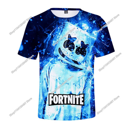 Fortnite T Shirt Men Shoot Game Battle Hero Tshirt Victory Royale Clothing Young Children T-shirts for Boys Girls of 2-14 Years