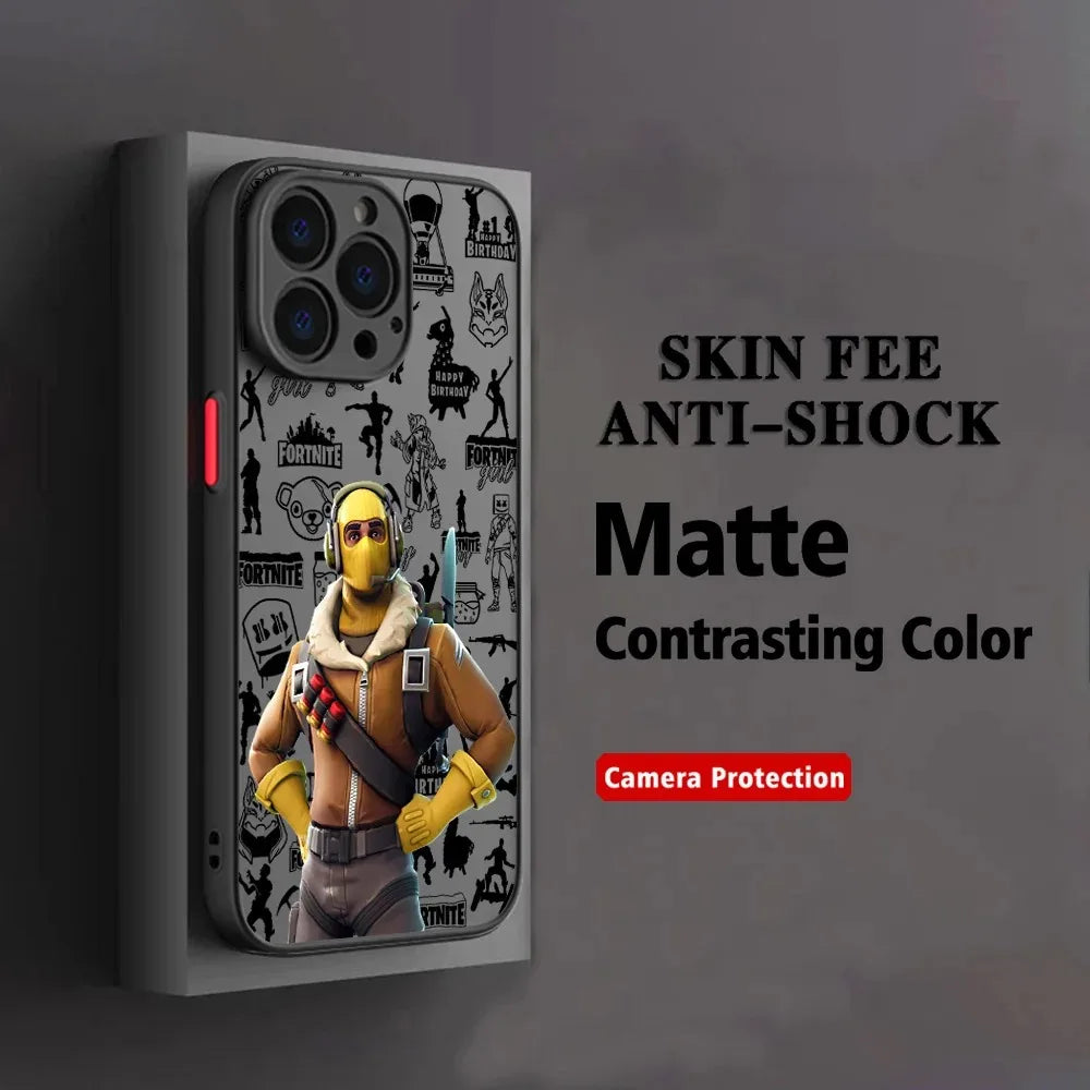 Capa de Telemóvel Hot Game F-Fortnites para Oppo A6 A5 A5x A59 A98 A38 A58 A78 A76 A57 A17 A55 A94 A74 A54 A16K A16 Pro 5G Mate