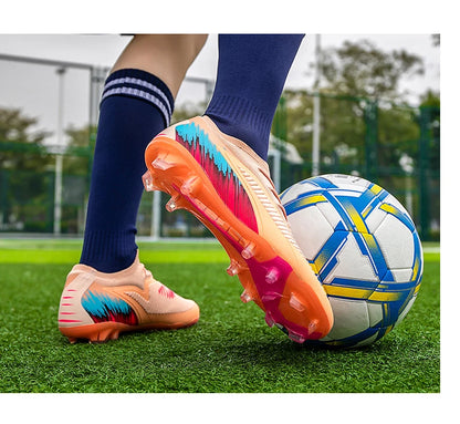 Nouvelles chaussures de football pour hommes, ultralégères, pour l'entraînement en extérieur, livraison directe, chaussures de foot à crampons longs FG antidérapantes