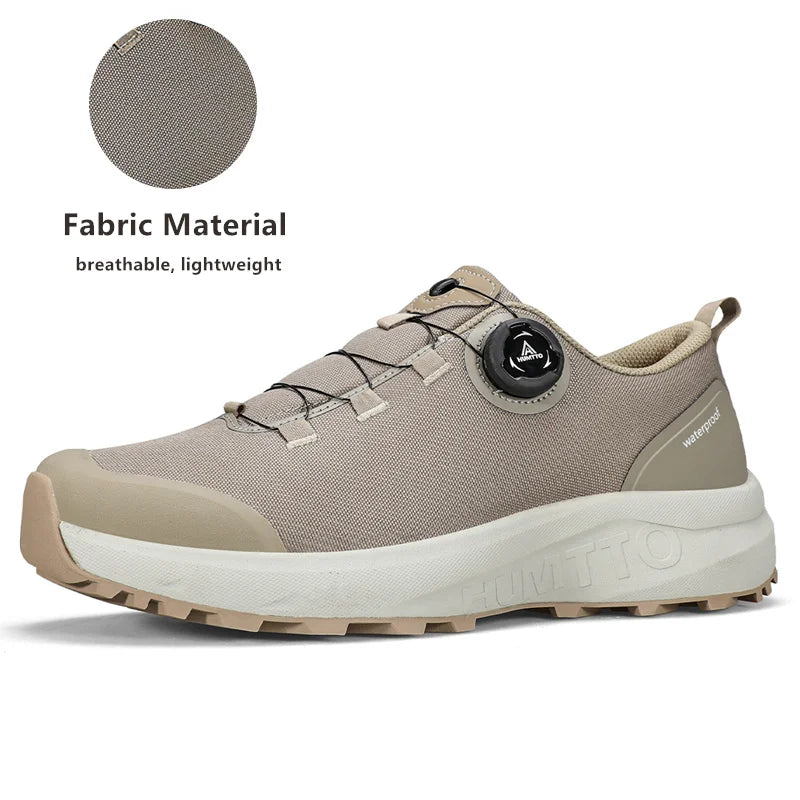 HUMTTO Leather Shoes for Men Winter Camping Outdoor Men's Sports Shoes Breathable Trekking Boots Man Non-slip Hiking Sneakers