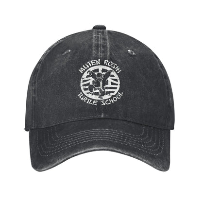 Produit gaming premium Fraquane, Dragon Ball Master Rosh TURTLE SCHOOL Unisex Baseball Cap Distressed Washed Caps Hat Fashion Outdoor Unstructured Soft Headwear