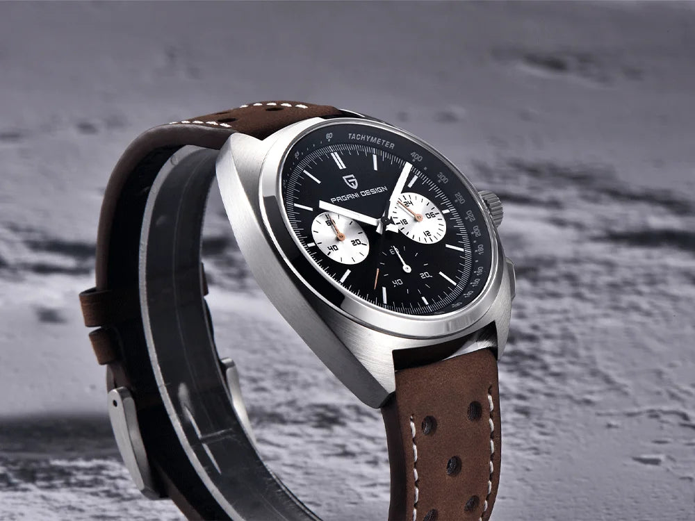 Relógio masculino de quartzo Pagani Design 2026 Fashion, marca de topo de luxo, safira, cronógrafo masculino VK63 em aço, de mergulho
