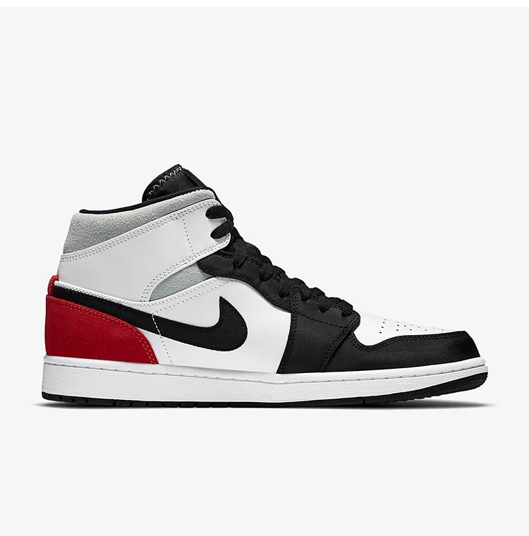 Nike originele Air Jordan 1 AJ1 heren mid-top sportieve basketbalschoen met demping 852542-100