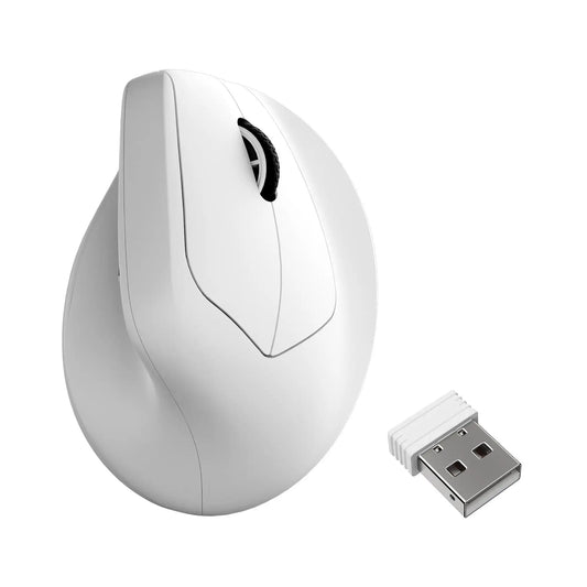Keychron M5 brezžična ergonomska optična miška, frekvenca osveževanja 8K, 2.4GHz in Bluetooth, Type-C, senzor 3950