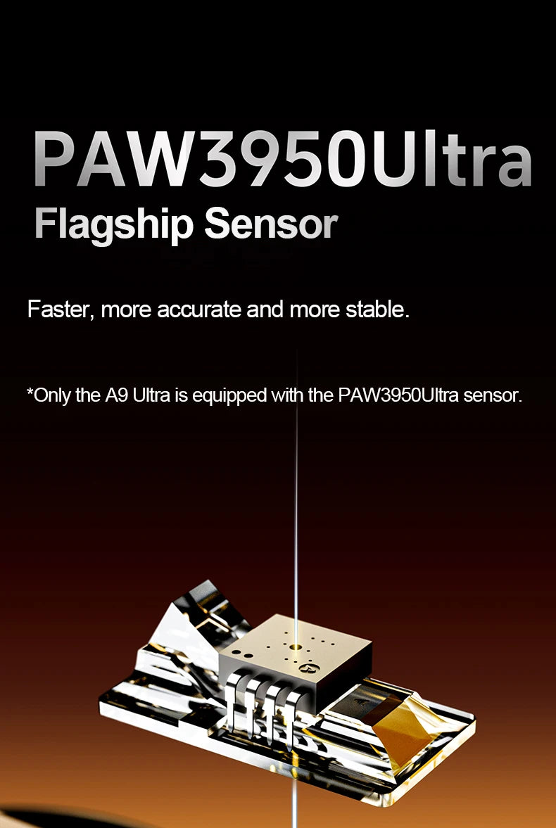 ATK Dragonfly A9 Ultra bežični gaming miš PAW3950 ultra lagan, tromodalni, ergonomski e-sports miš za igrače FPS igara A9 SE Plus