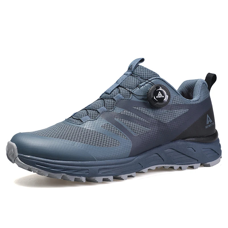 HUMTTO Men's Luxury Designer Trail Sneakers Anti-slip Sports Hiking Breathable Outdoor Trekking Boots