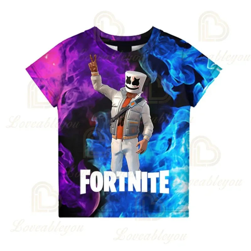 Παιδικό T-shirt Fortnite Victory Game 3D, ρούχο για μωρά, στυλ Harajuku, χαριτωμένο μπλουζάκι Battle Royale Hero για αγόρια και κορίτσια