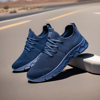 Heren sneakers van mesh, lichtgewicht damesschoenen, casual platte schoenen, hardloopsportschoenen voor heren, zachte ademende tennissneakers voor mannen