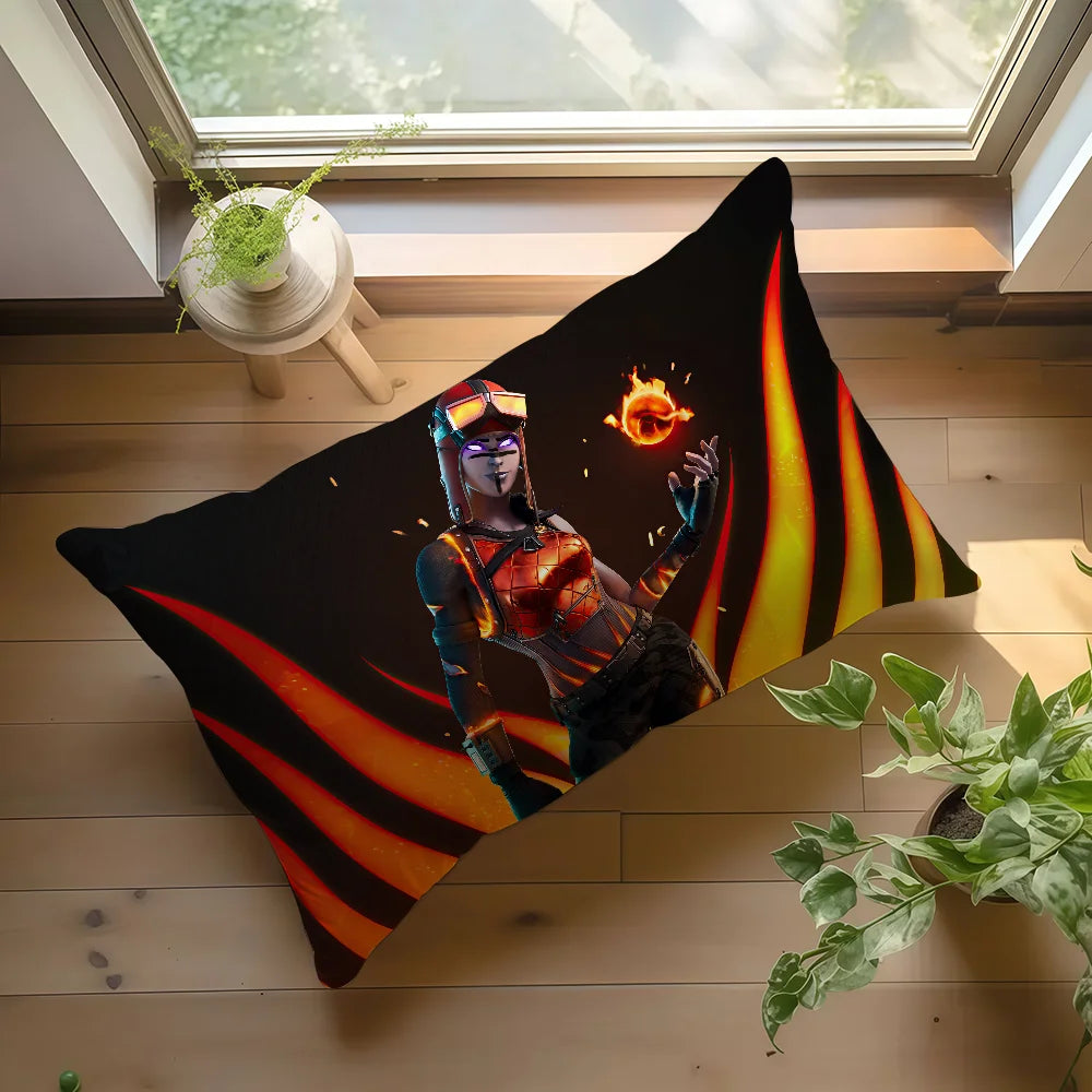 Battle royale game F-Fortnite c cushion cover Hit product Sofa living Room Office Rectangle Pillow Home Coffee Shop Bedding