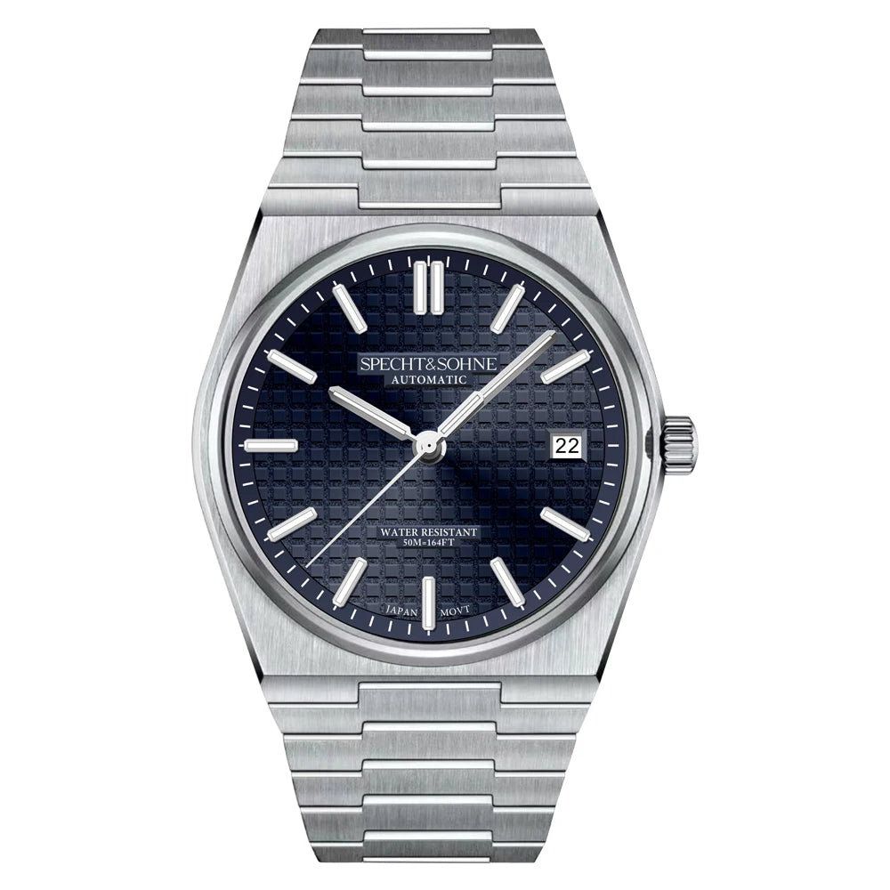 2026 New 37MM SPECHT&SOHNE Men Automatic Mechanical Watches Japan 8215 Movt Sapphire Ice Blue Stainless Steel Relogio Masculino