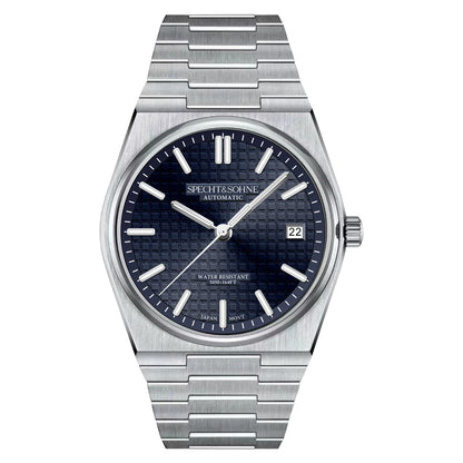 2026 New 37MM SPECHT&SOHNE Men Automatic Mechanical Watches Japan 8215 Movt Sapphire Ice Blue Stainless Steel Relogio Masculino