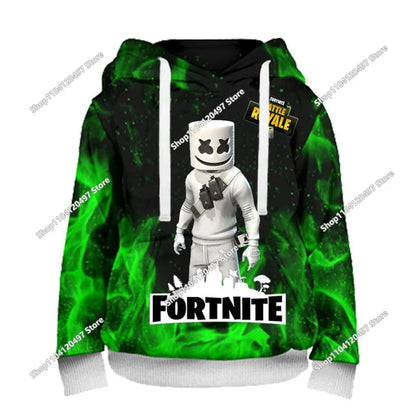 Children Clothes Birthday Cute Gifts Fortnite Child Hoodies Battle Royale Boys Girls Anime Sweatshirt Kids Winter Pullover Tops