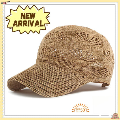 Casquette de baseball d'été en maille ajourée brillante pour femme, casquette de protection solaire pour les activités de plein air, respirante, flatteuse et polyvalente