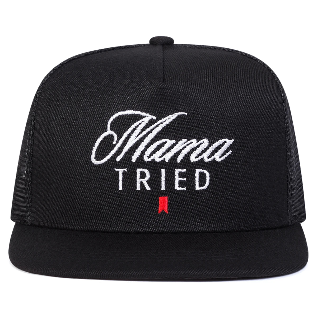 2PCSSET Unisex Mama TRIED Embroidery Hip-hop Net Hats Spring Summer Outdoor Adjustable Sports Casual Baseball Caps Sunscreen Hat