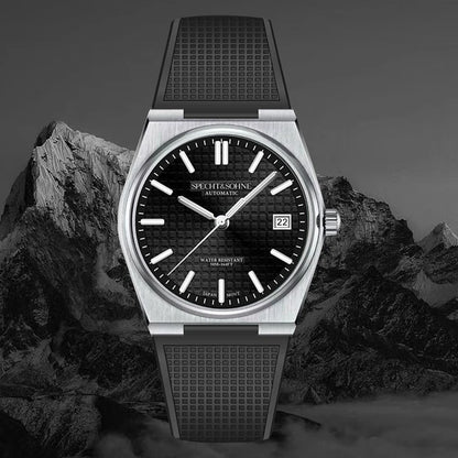 2026 New 37MM SPECHT&SOHNE Men Automatic Mechanical Watches Japan 8215 Movt Sapphire Ice Blue Stainless Steel Relogio Masculino