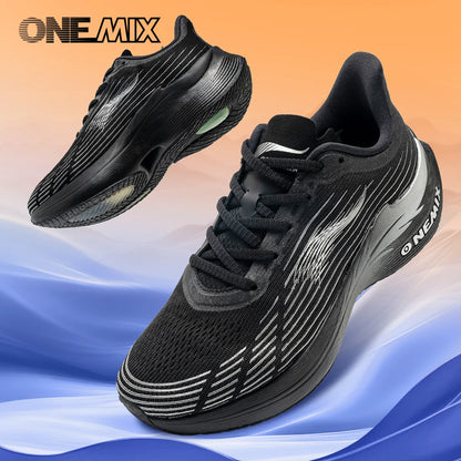 Onemix New Men's Marathon Running Shoes for Women, Breathable Lightweight Sneakers, Lace-Up Athletic Shoes, Comfortable, Light, and Soft
