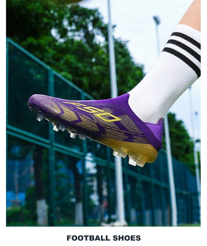 New Men's Football Boots Non-Slip Boys Outdoor Hot-Selling Soccer Shoes Grass Match Sneakers High-Quality Cleats High-Top Lightweight