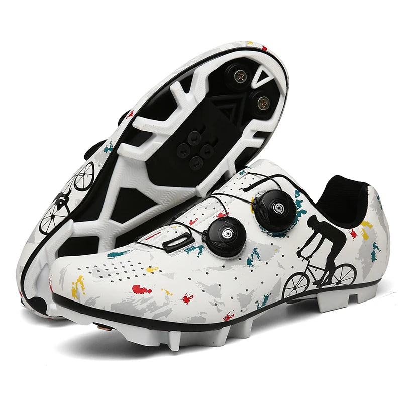 Cycling Sneaker MTB Men Sports Dirt Bike Shoes SPD Pedal Mountain Bicycle Footwear Speed Racing Man Flat Off Road Cycling Shoes