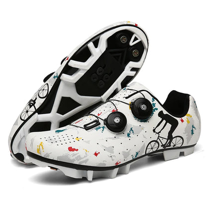 Cycling Sneaker MTB Men Sports Dirt Bike Shoes SPD Pedal Mountain Bicycle Footwear Speed Racing Man Flat Off Road Cycling Shoes