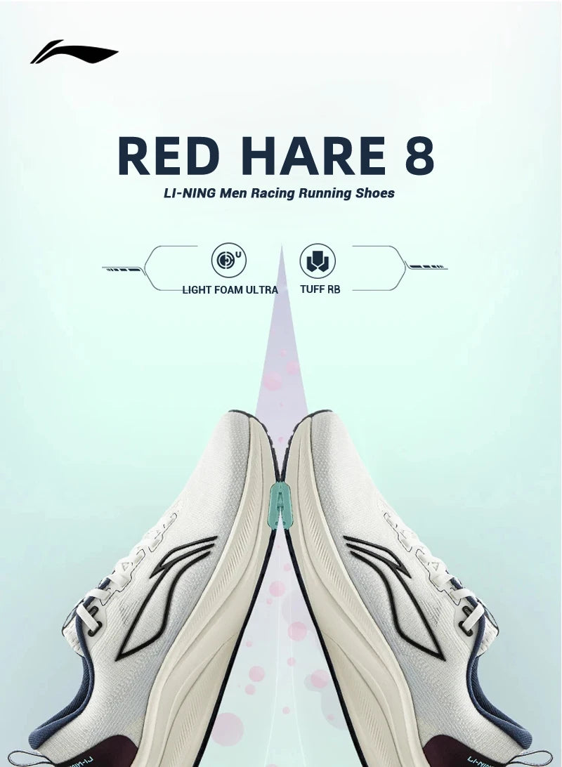 Pánske bežecké topánky Li-Ning RED HARE 8 Racing LIGHT FOAM ULTRA, reflexné odpružené stabilné topánky, ľahké tenisky LiNing ARPV001
