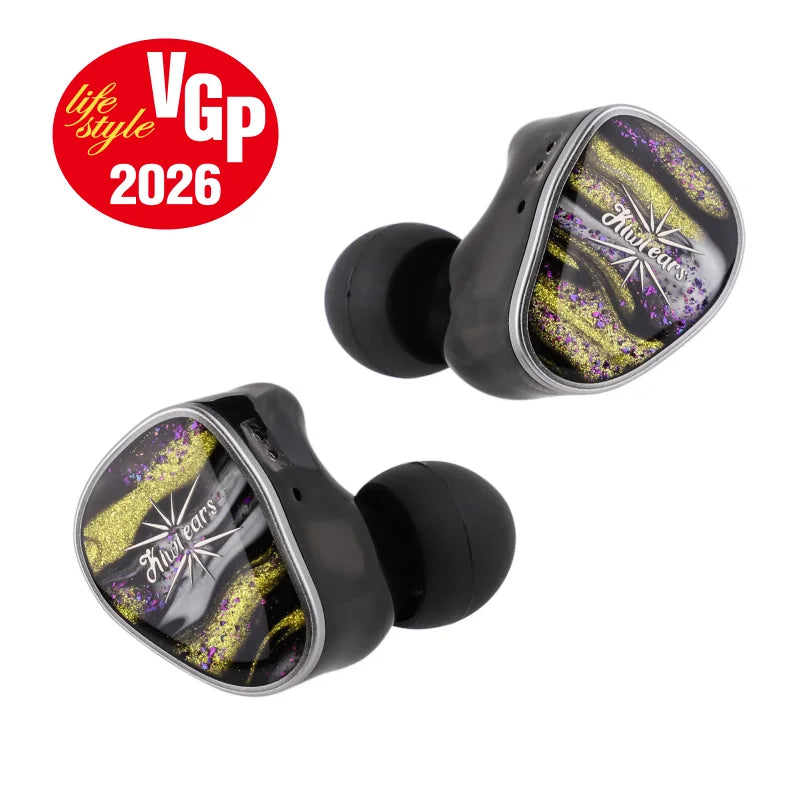 Linsoul Kiwi Ears Étude Beryllium DD + 3BA + Vibration Transducer HIFI IEM Earphone with Precision Tuning Wired Earbuds