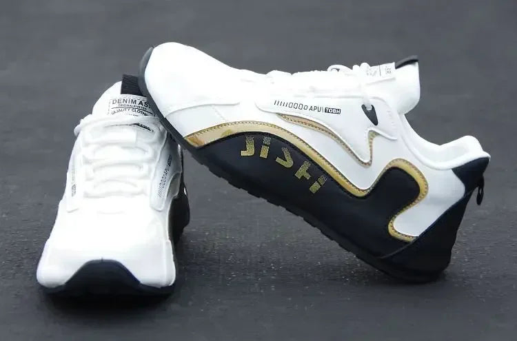 Sneakers da uomo in pelle PU impermeabili, scarpe sportive casual, scarpe da tennis leggere, traspiranti, piatte e antiscivolo, Zapatillas Hombre