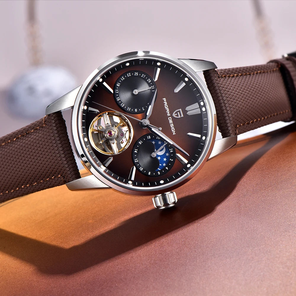 Pagani Design 2025 New 41MM Luxury Automatic Mechanical Men's Watch Stainless Steel 100m Waterproof Pilot Watch reloj hombre