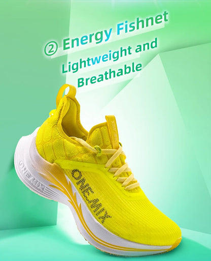 ONEMIX Carbon Fiber Plate Running Shoes Traction Shock Absorption Professional Marathon PB Racing Sports Trainers