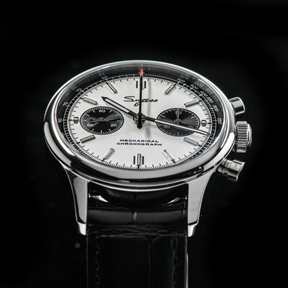 40mm Men Army Watch 1963 Pilot Mechanical Sugess Panda Wristwatch Sapphire Air Force Watches Chronograph Official ST1901Movement