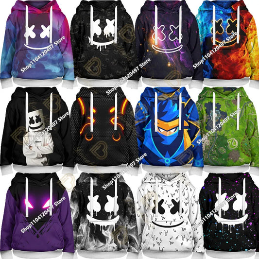 Children's Clothing Fortnite Cosplay Hoodie Sweatshirt Battle Ikonik Man Sleeve Costume Christmas Pullover Stress Shirt Clothes