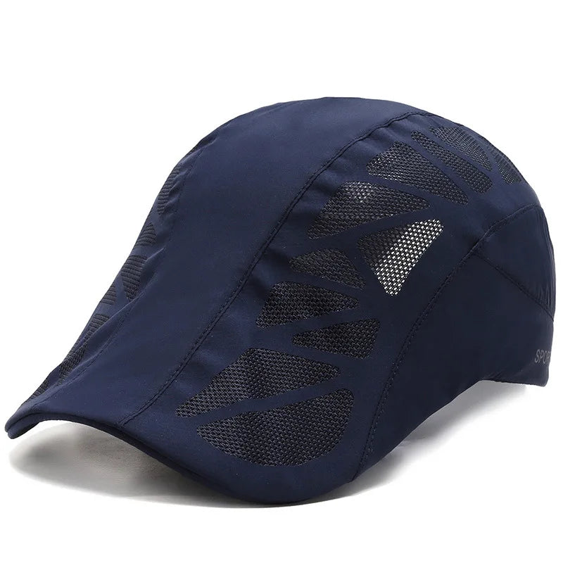 Unisex SPORTS betűs nyomtatású, gyorsan száradó baseball sapka, napszemüveg, szabadtéri nyári, lélegző hálós napellenző sapka, beret, napellenző, golf sapka
