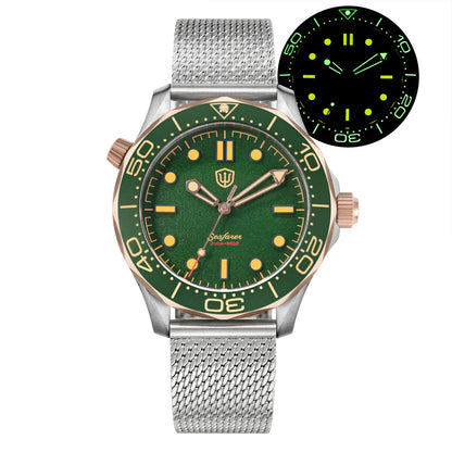 Watchdives WD007Q Diver Watch VH31 Sweep Second Quartz Movement Luminous Domed Sapphire Crystal Watches 42mm Titanium Watches
