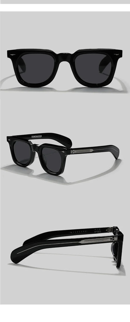 Luxury Brand Designer Classic Acetate Tortoise High Quality Sunglasses Man Retro Eyewear Fashion Men Outdoor Eyeglasses 148mm