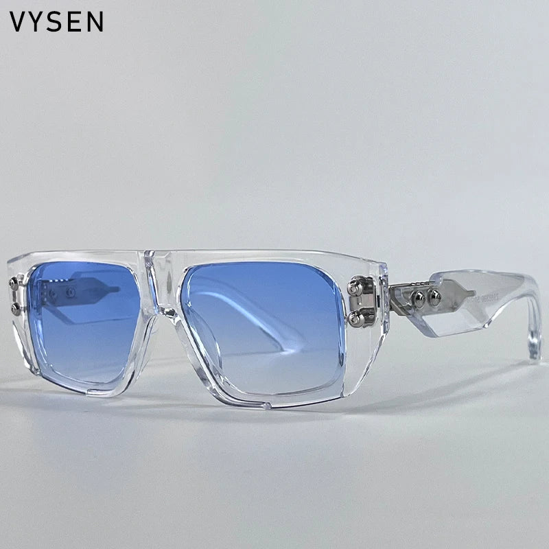 Polarized Steampunk Square Sunglasses Men 2026 Luxury Brand Punk Big Frame Driving Sun Glasses Fashion Eyewear For Male Shades