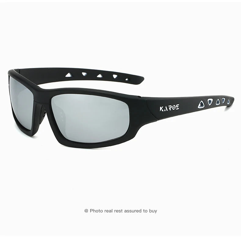 KAROS HD Polarized Anti-UV Sports Sunglasses Men Women Hiking Cycling Goggles with Complete Packaging Set YZ2029