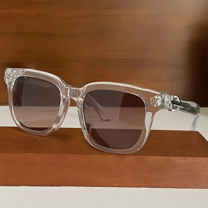 New Men's Fashion Trend Personalized Acetate Sunglasses High Quality Brand Design Retro Luxury UV400 Women's Outdoor Sun Glasses