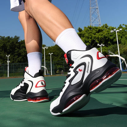 Chaussures de basket-ball pour hommes, respirantes, avec amorti, antidérapantes, résistantes à l'usure, chaussures de course, chaussures de sport pour la salle de sport, baskets de basket-ball pour hommes.