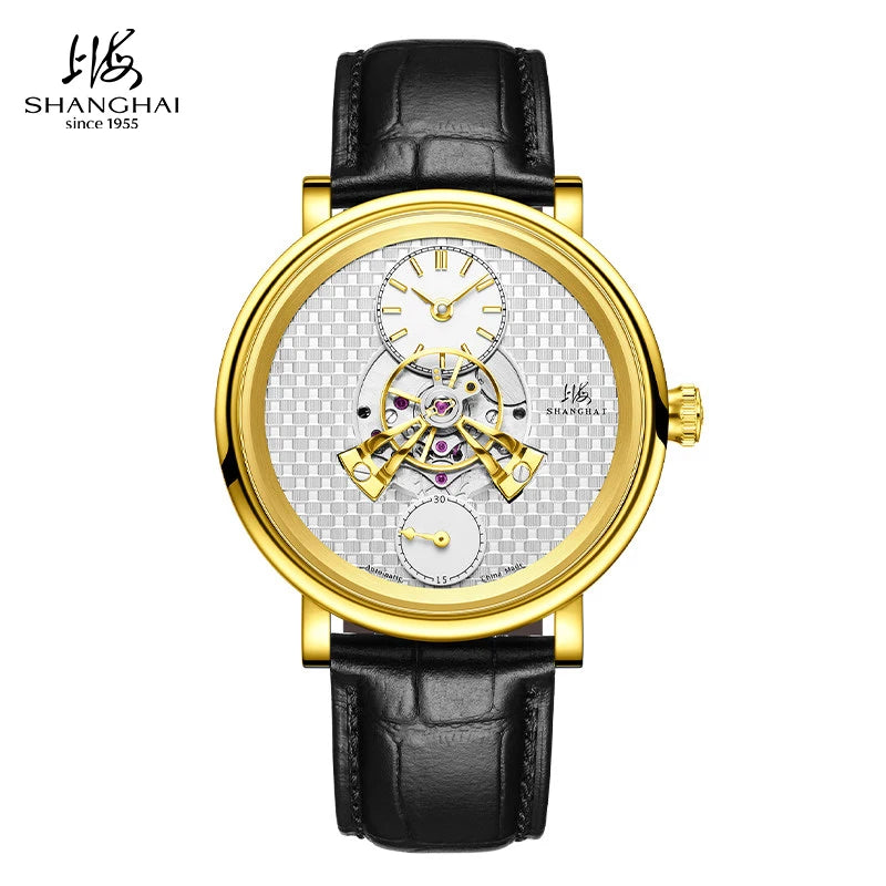 Shanghai Watch THE BUND Collection Men's Mechanical Watches Sky Dome Central Rotor Automatic Watch 43mm Case Sapphire Glass 820
