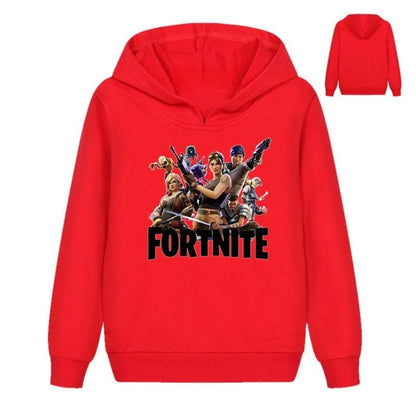 Hanorace pentru copii cu imprimeu Fortnite, costum confortabil cu design animat, bluze lejere cu mânecă lungă, haine de toamnă-iarnă