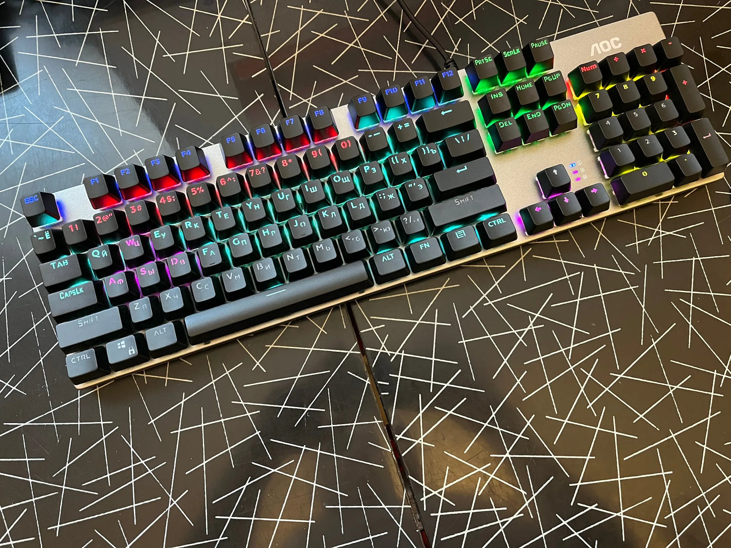 GK410 104 Full Keys Hot Swap Metal Panel Mechanical Keyboard RGB Light Green Black Tea Redaxis non-impact game computer keyboard