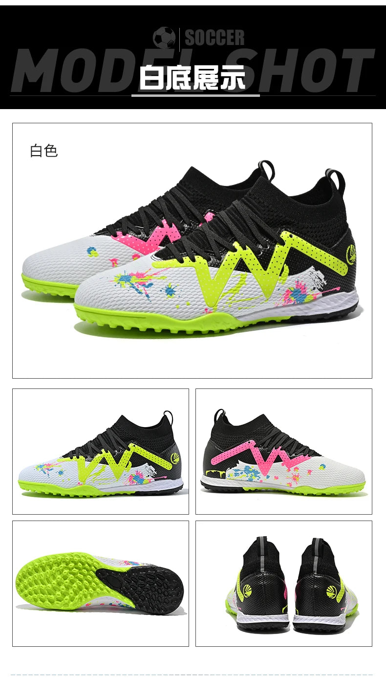 Men New TF Football Boots Society Professional Comfortable Top Quality Male Soccer Shoes Adult Casual Ultralight Football Shoes