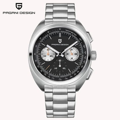 Relógio masculino de quartzo Pagani Design 2026 Fashion, marca de topo de luxo, safira, cronógrafo masculino VK63 em aço, de mergulho